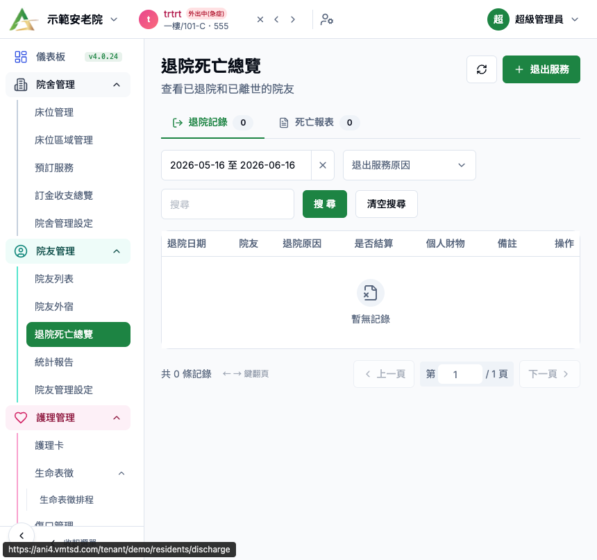退院死亡總覽 真實畫面